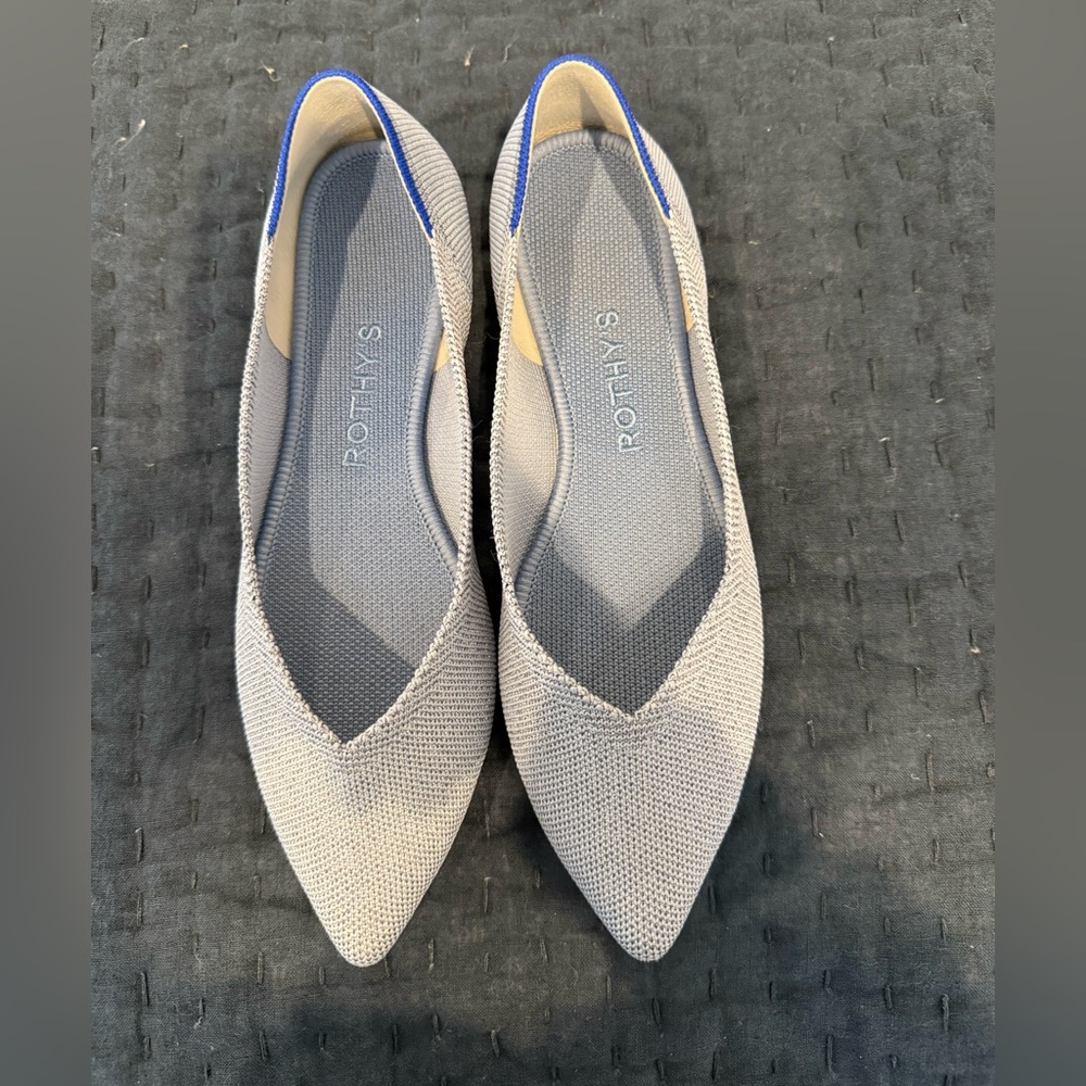 Rothy's Blue and Gray Women's Flats - never worn
